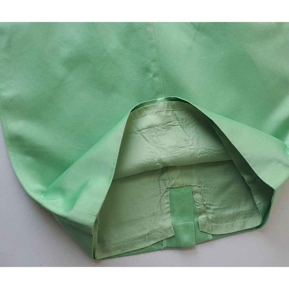 Vintage  Escada Margaretha Ley Green Women’s  Pencil Skirt  EU 36 US 4  Cotton - Picture 8 of 11